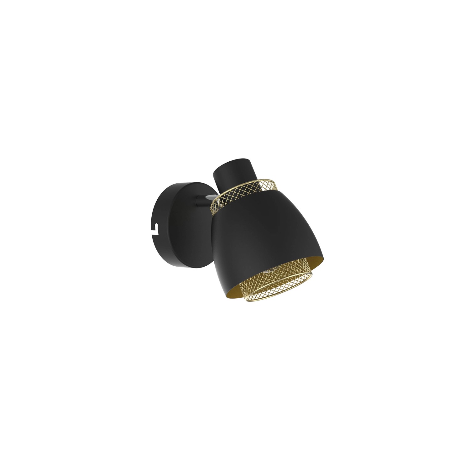 Candellux Kinkiet ALEKSANDRIA czarno-złoty 1x40W E14