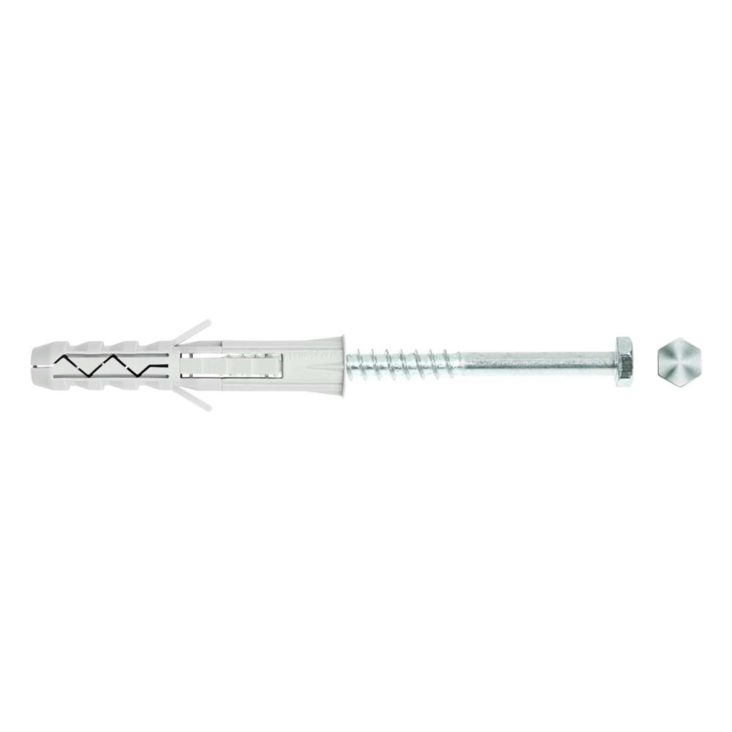 Wkręt-met Kołek rozporowy z łbem 6-kątnym 10 mm x 60 mm