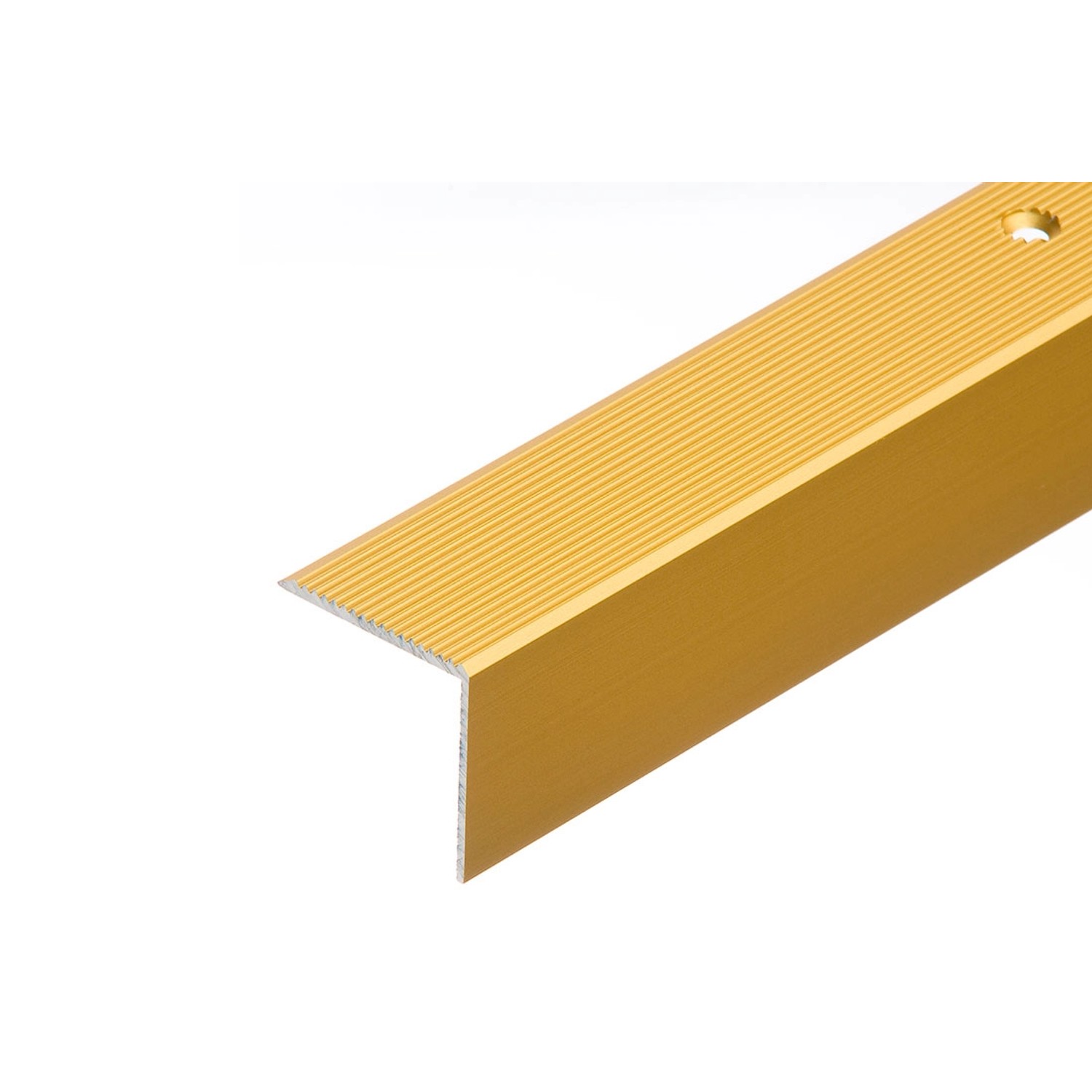 Cezar Profil schodowy aluminiowy 30x30 mm 1 m złoty