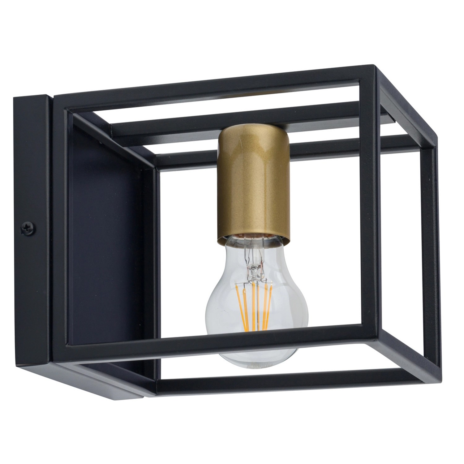 Kinkiet VIGO czarno-złoty 1x60W E27