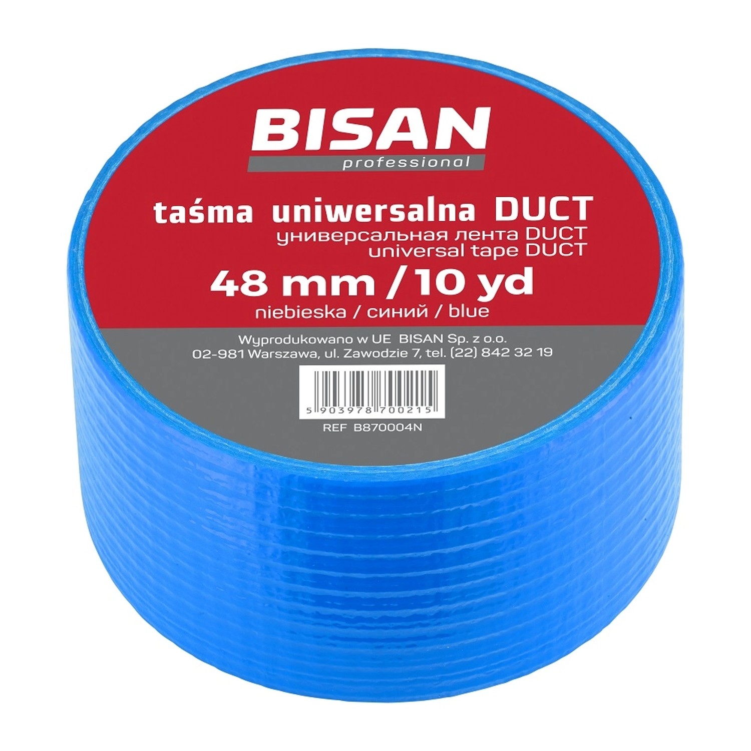 Bisan Taśma izolacyjna DUCT niebieska 48 mm
