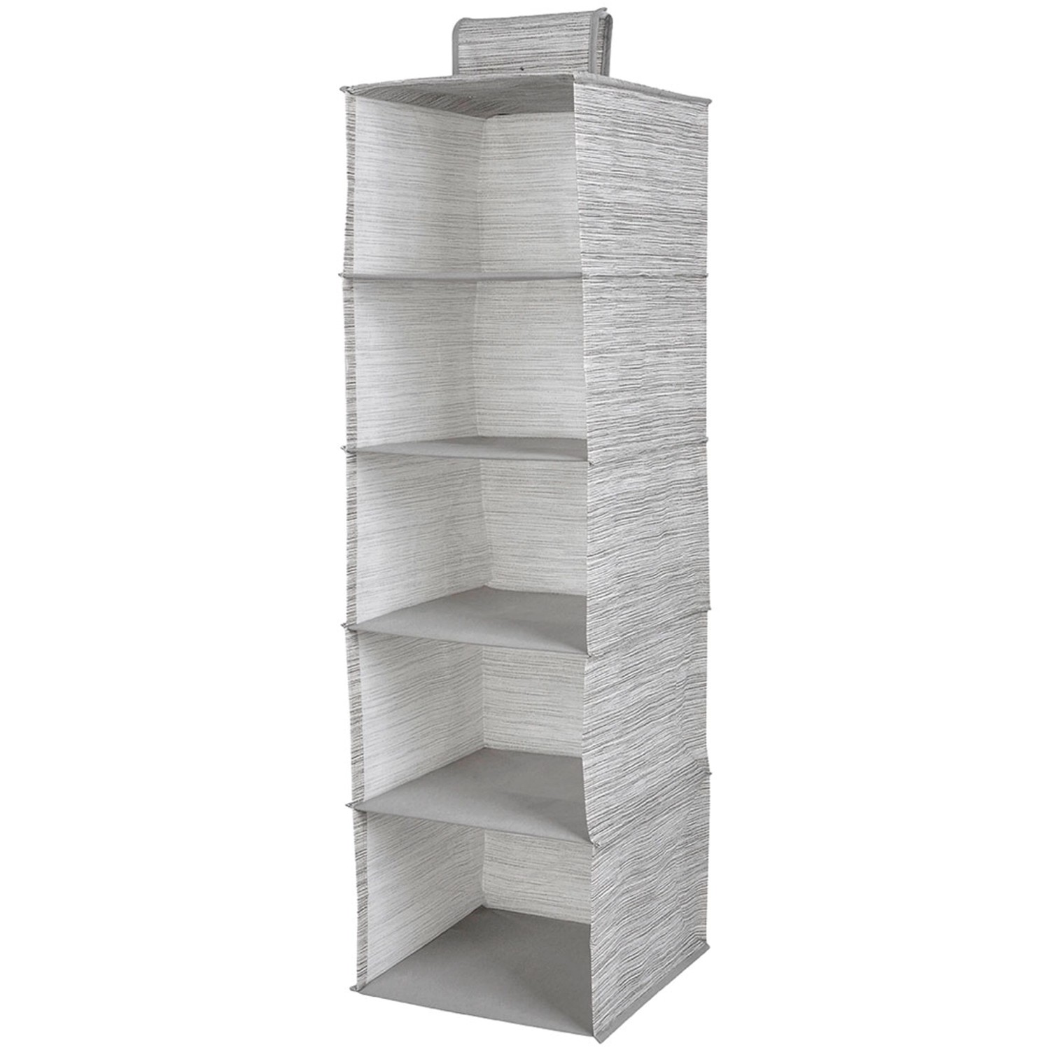 Organizer zawieszany MIAMI 5 półek 28 x 28 x 95 cm beżowy
