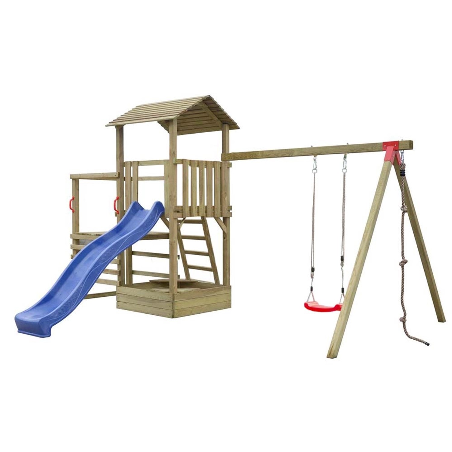Plac zabaw z podestem Hania - 427 x 390 cm, wys. 261 cm