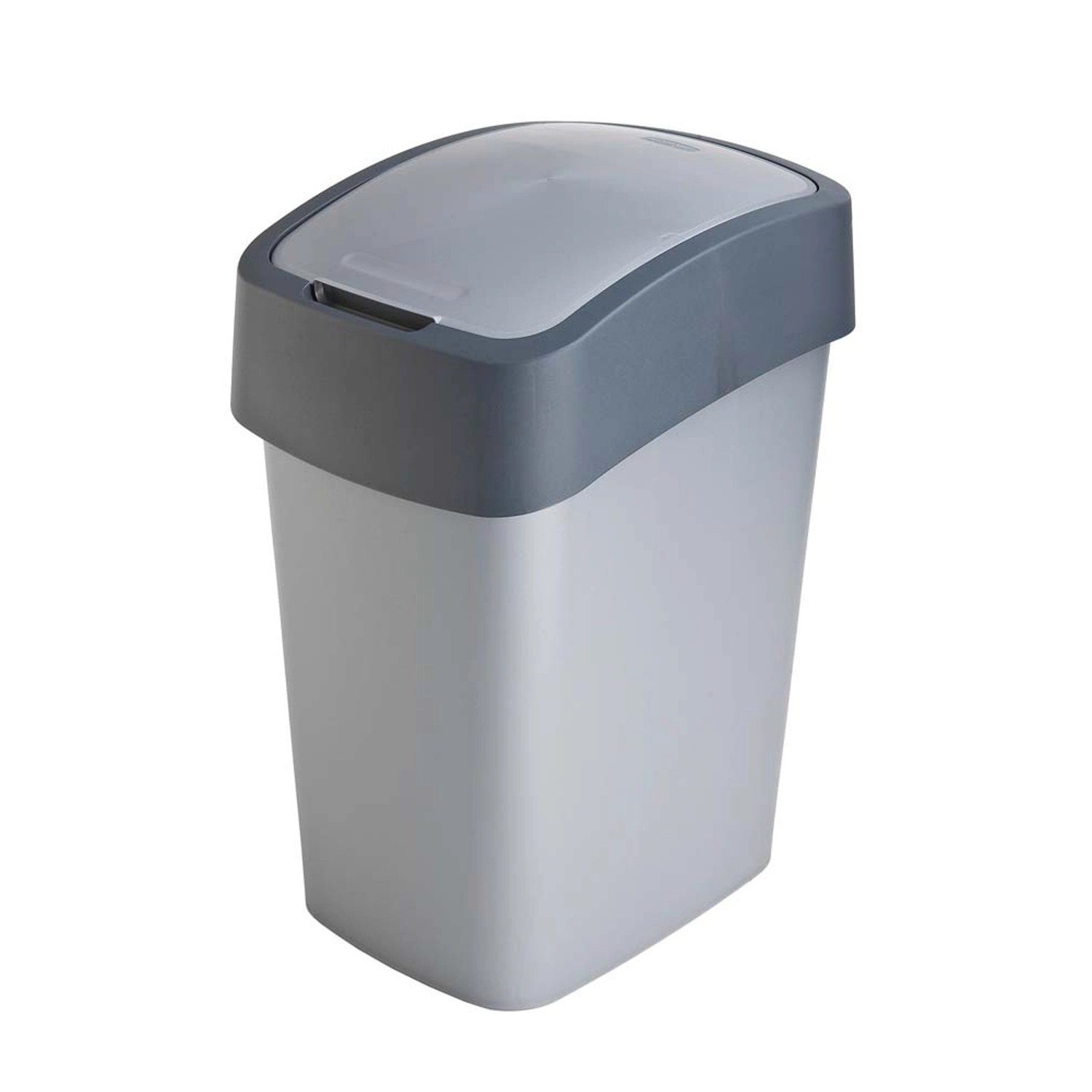 Kosz na śmieci Flip Bin srebrno-szary 10 l
