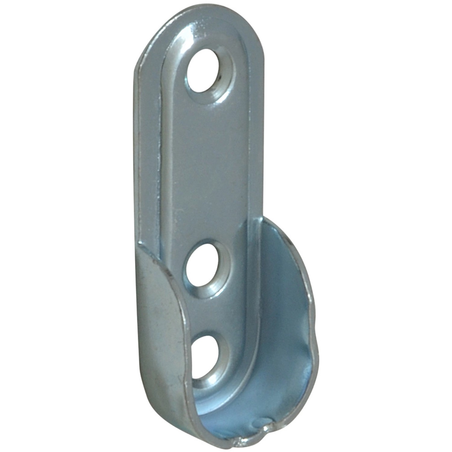 Metro Wspornik rury ubraniowej owalny 15 mm nikiel 2szt.