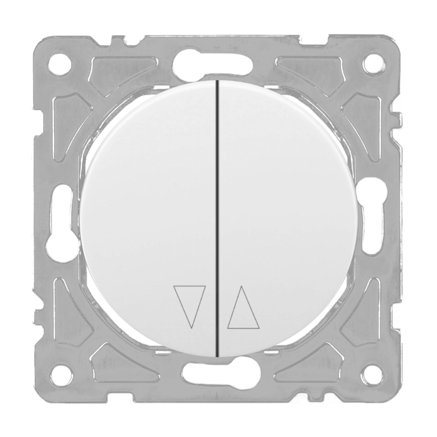 Electromalt Łącznik Oval żaluzjowy biały