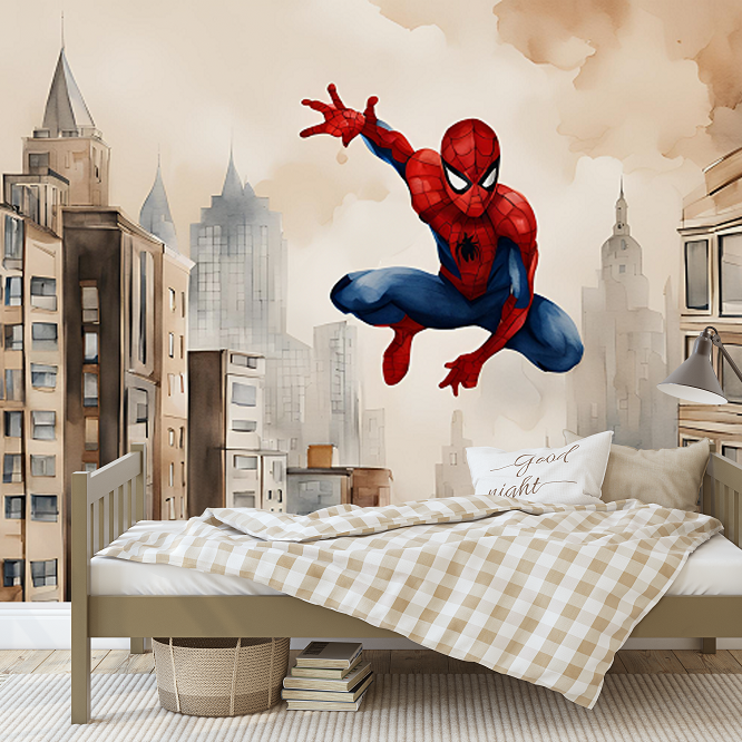 Fototapeta dla dzieci Spiderman City - 650