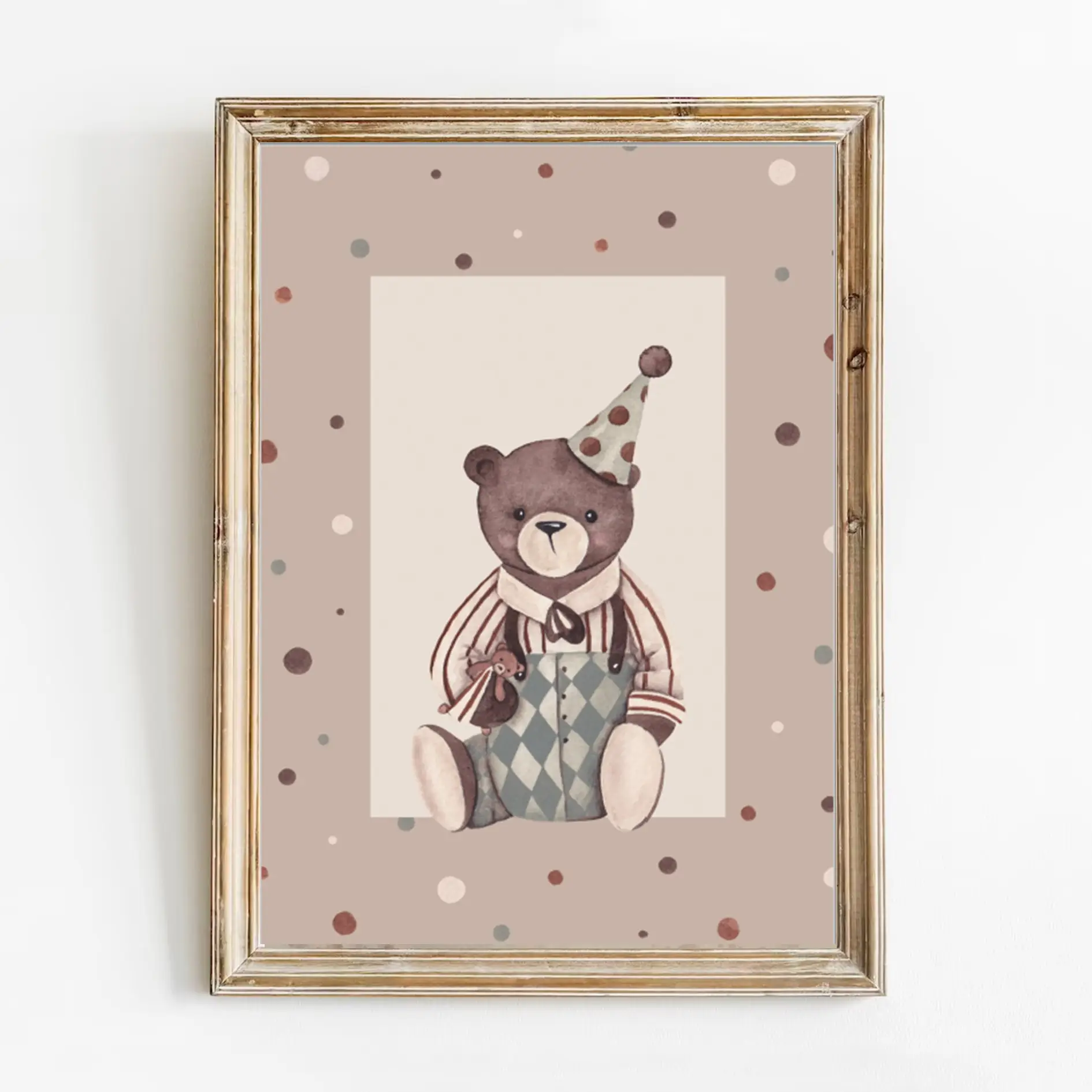 Plakat Retro Niedźwiadek Synek - Sam plakat A3