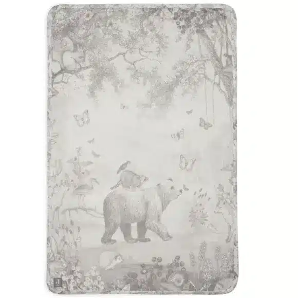 Kocyk bawełniany PIMPELMEES - FOREST ANIMALS Jollein BBTB 100x75 cm