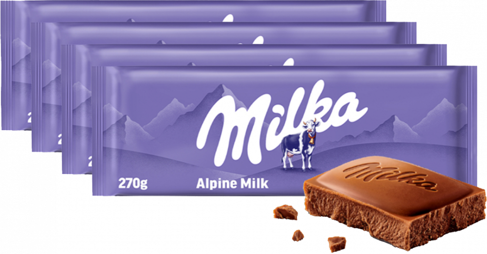 4x Czekolada Milka mleczna, Mmmax Alpine, 270g
