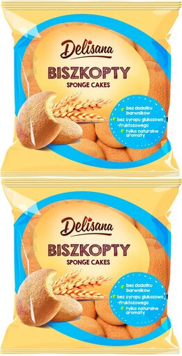 2x Biszkopty Delicpol Delisana, 120g