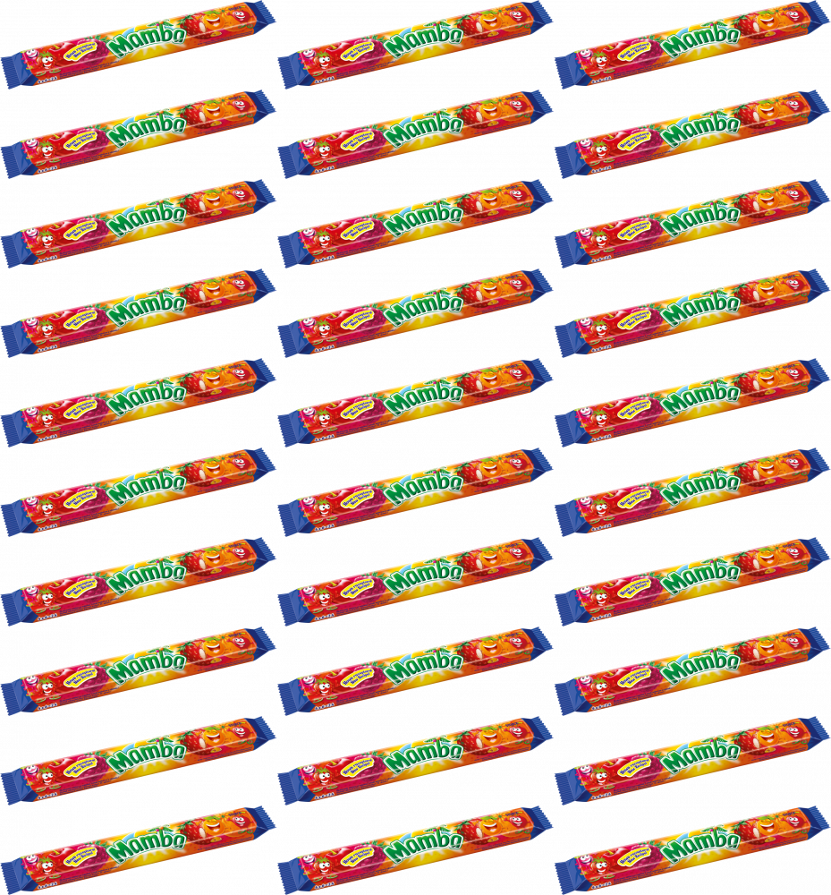48x Guma rozpuszczalna Storck Mamba, owocowy, 106g (4x26.5g)