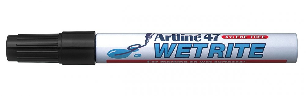 Marker permanentny do wilgotnych powierzchni Artline 47 Wetrite, okrągła, czarny