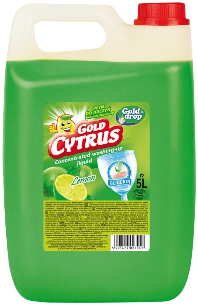 Płyn do naczyń Gold Cytrus Gold Drop, cytrynowy, 5l