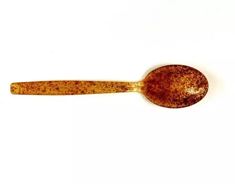 Łyżki jednorazowe Biotrem, 17.8cm, otręby pszenne + PLA, 100 sztuk, brązowy
