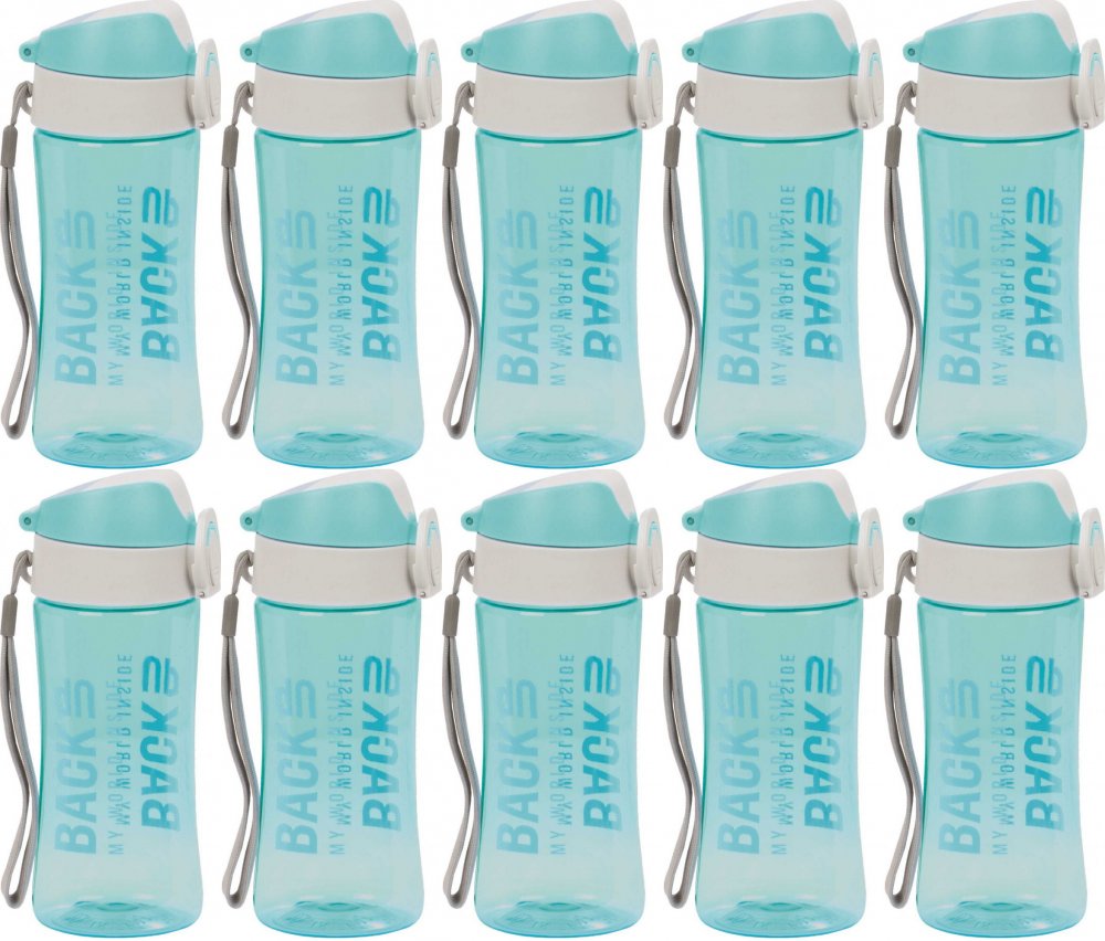 10x Bidon BackUP 6, model A 38, 400ml, turkusowy