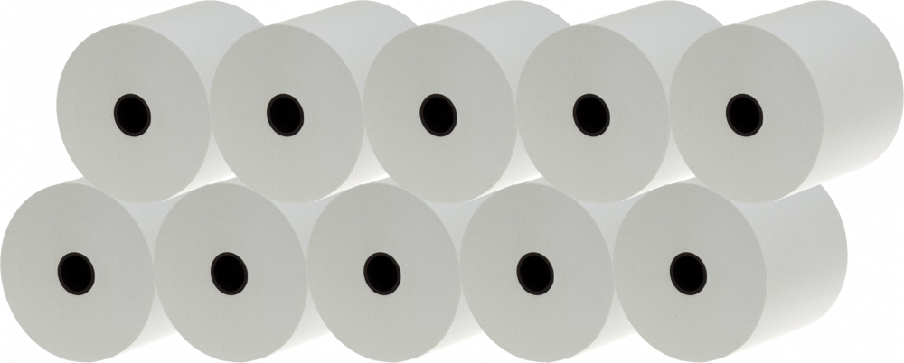 2x Rolka termiczna Papirus, 80mm x 90m, BPA Free, 5szt, biały