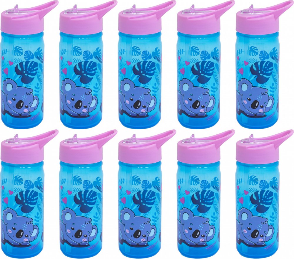 10x Bidon na wodę Astra Aqua Pure Sweet Koala, z rurką, 450ml, bez BPA