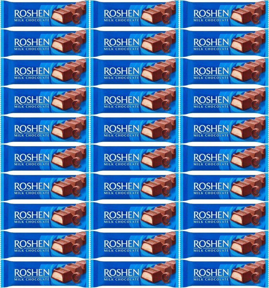 30x Baton czekoladowy Roshen, z nadzieniem creme brulee, 33g