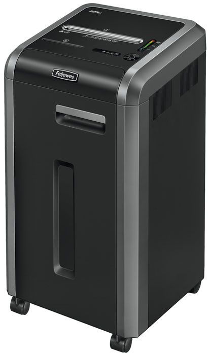 Niszczarka Fellowes 225Ci, ścinek 4x38mm, 24 kartki, P-4/T-4/O-1 DIN, czarny