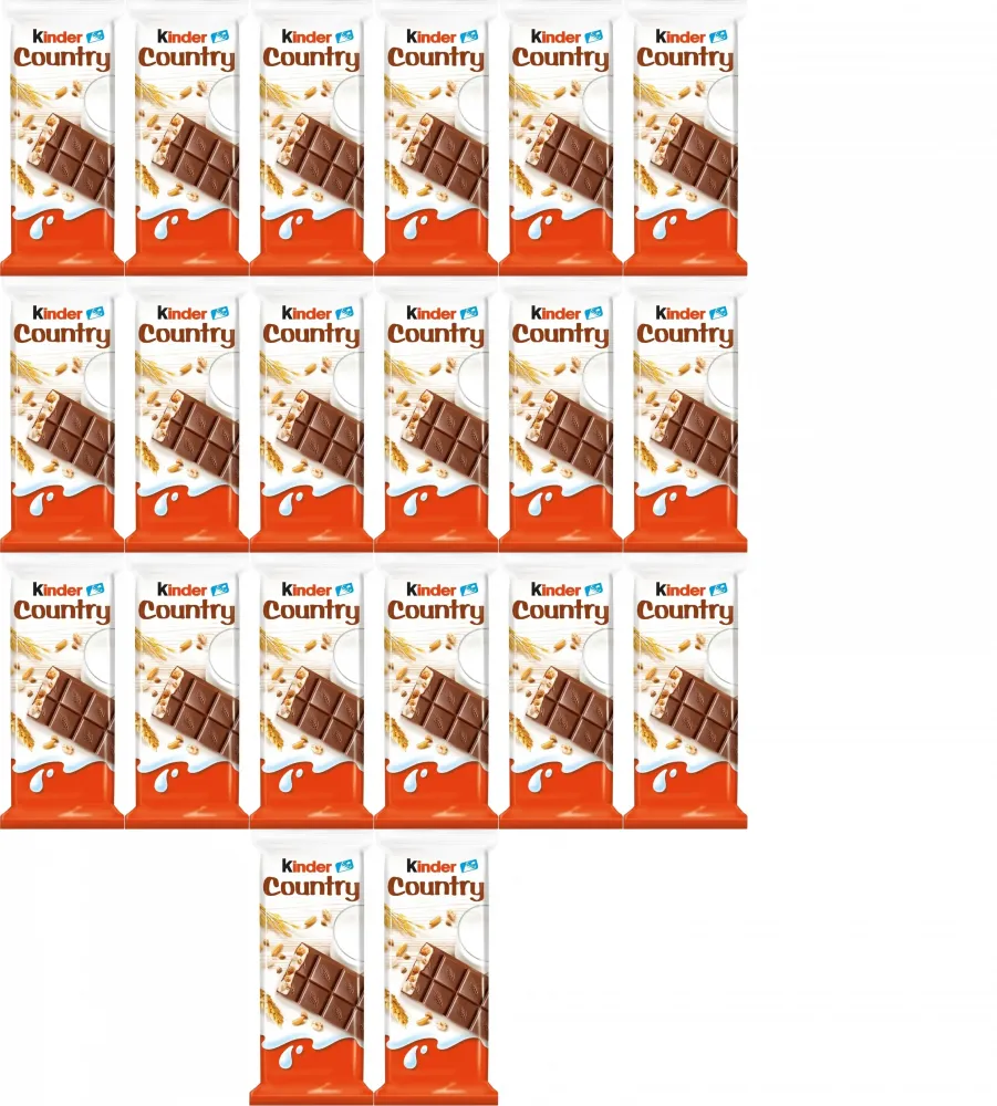 20x Batonik Ferrero Kinder Country, mleczny, 23.5g