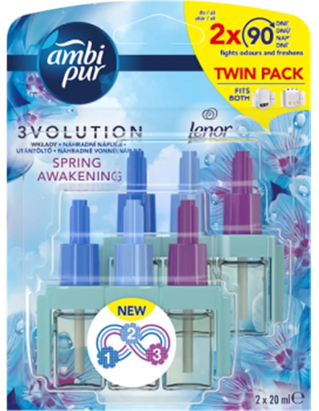 Wkład do odświeżacza powietrza Ambi Pur 3Volution Spring Awakening, 2 x 20ml