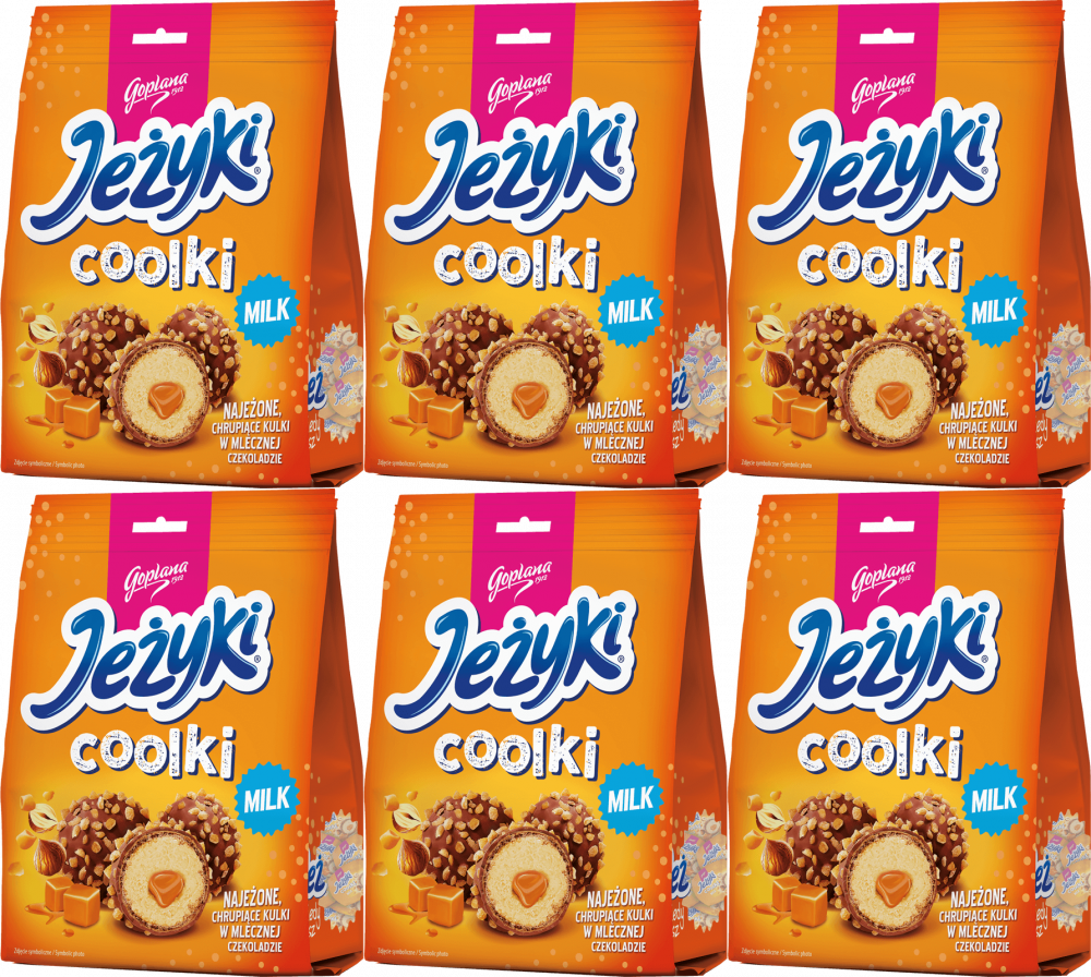 6x Praliny Goplana Jeżyki Coolki Milk, czekolada mleczna, 140g