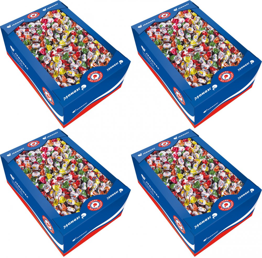 4x Cukierki pastylki Jedność Ciut, z witaminą C, 2kg