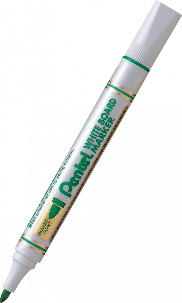 Marker suchościeralny Pentel MW85, okrągła, 4.4mm, zielony