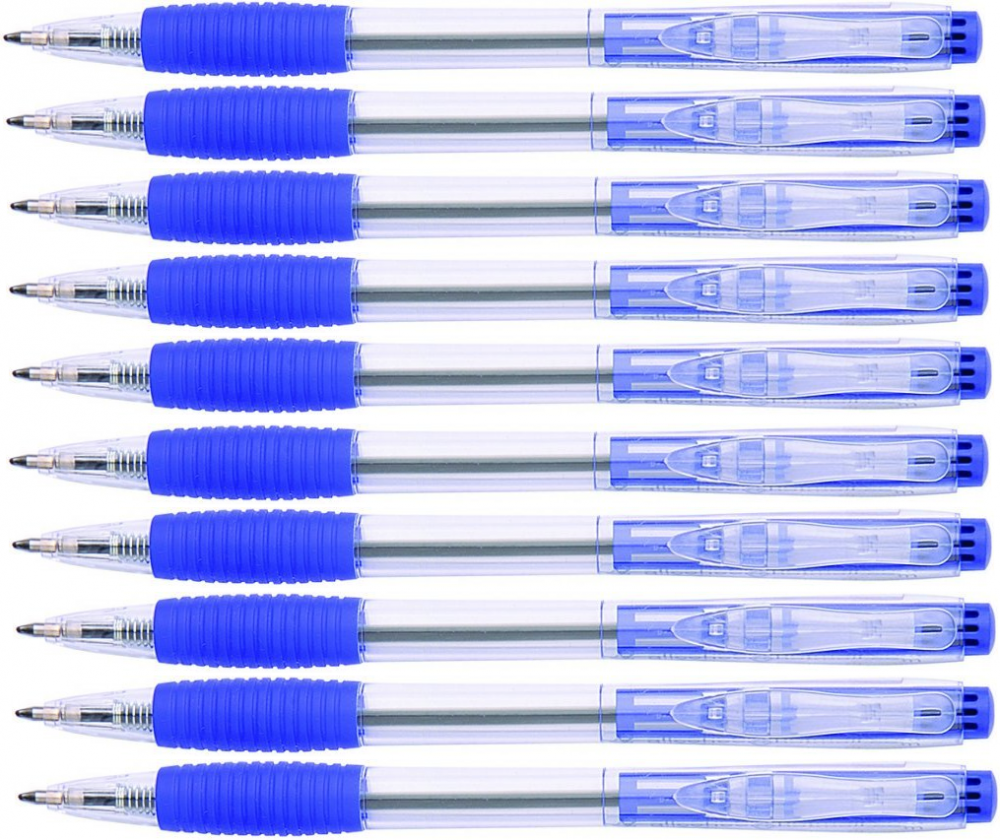10x długopis automatyczny Office Products, 0.7mm, niebieski