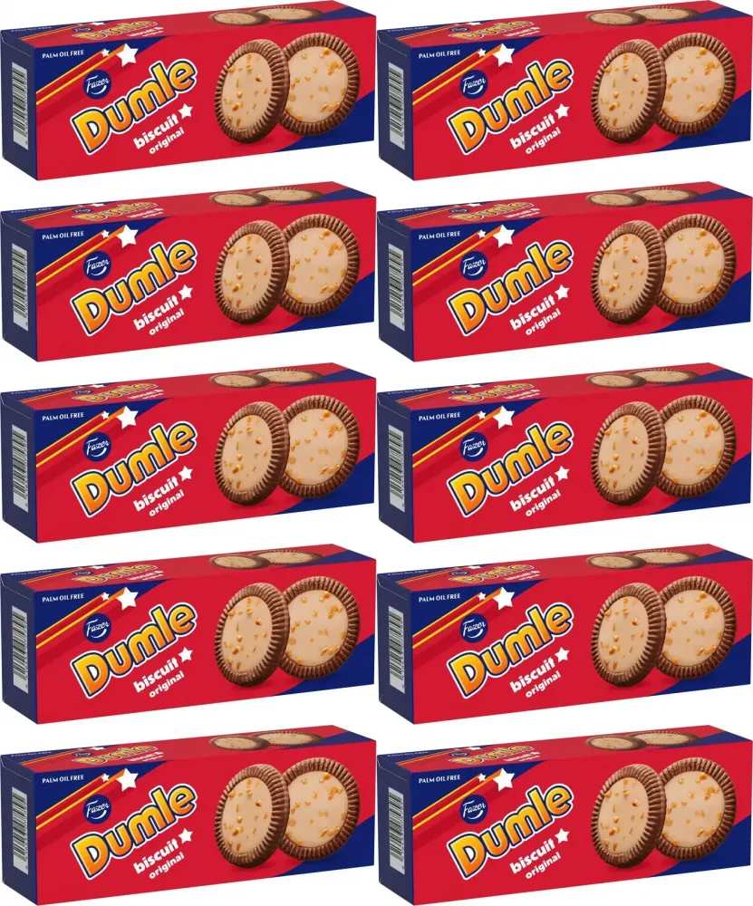 10x Ciastka Fazer Dumle Original Biscuits, 120g