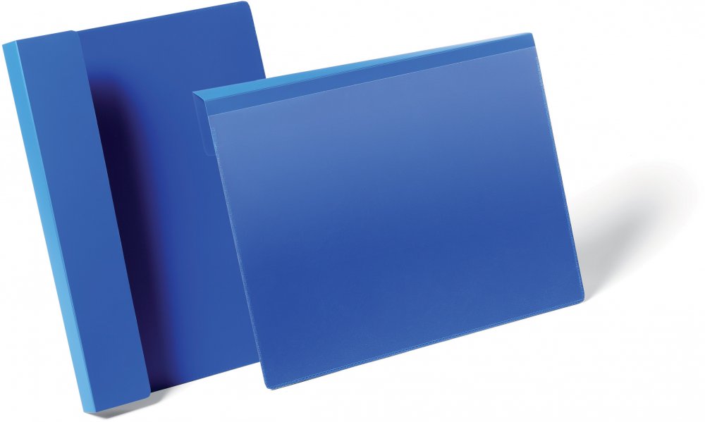 Kieszeń magazynowa Durable, z zakładką, A4, pozioma, 50 sztuk, granatowy