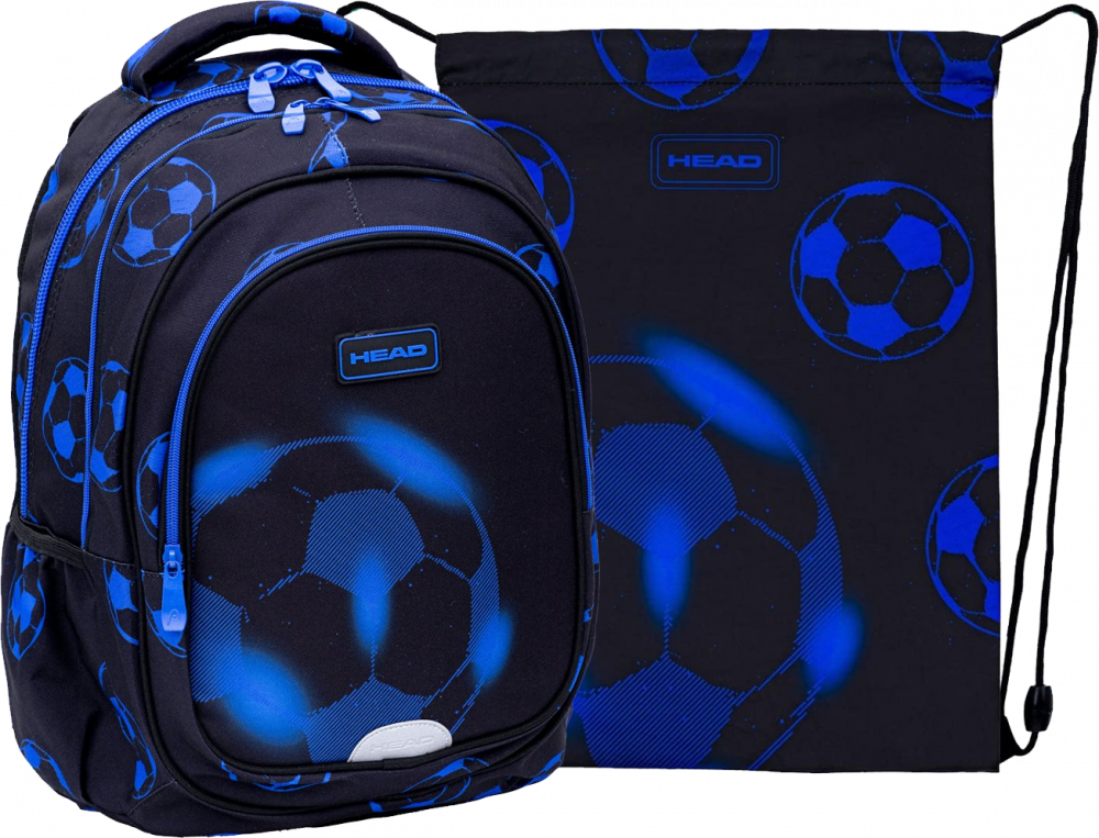 Zestaw: Plecak + worek na buty Astra Head Football Neo Blue