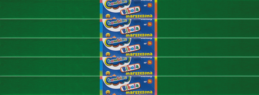 5x Bibuła marszczona Bambino, 200x50cm, zielony ciemny