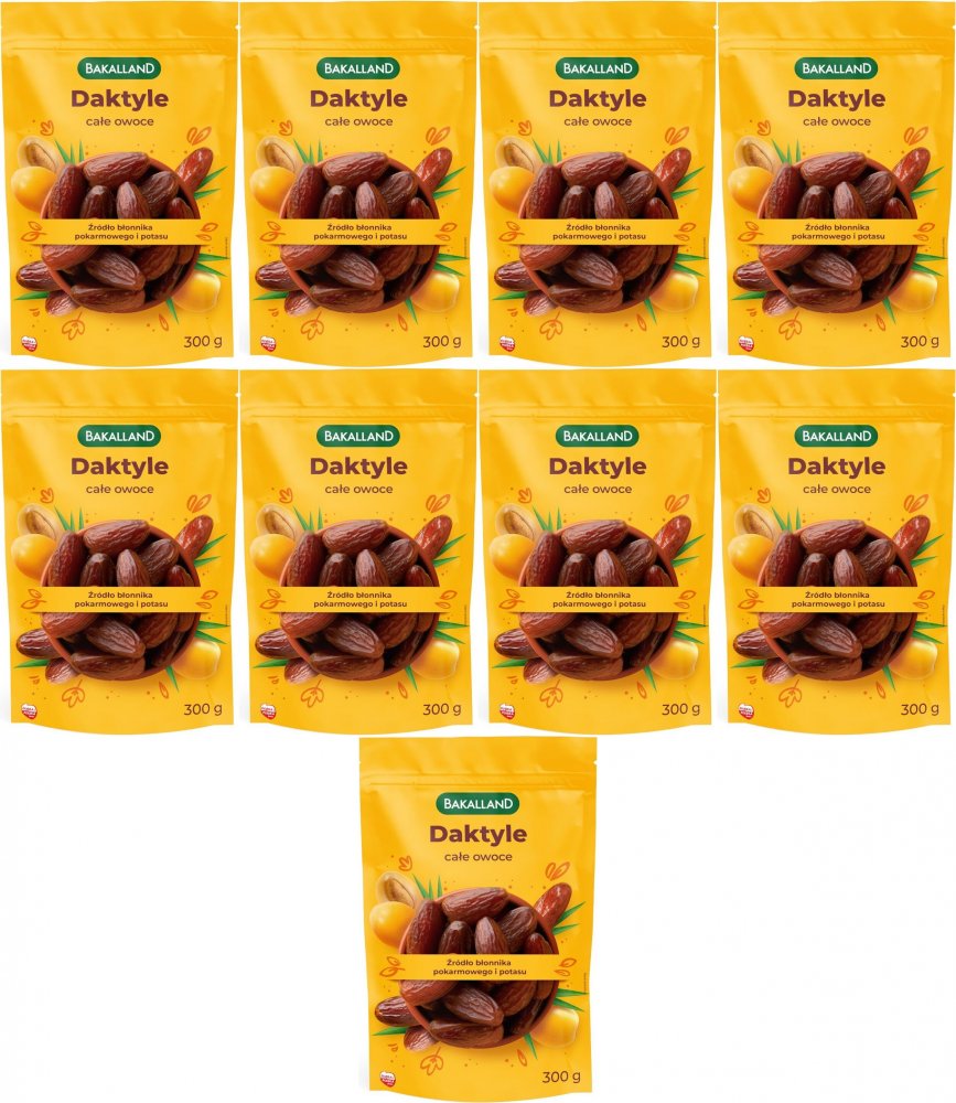 9x Daktyle suszone Bakalland, 300g