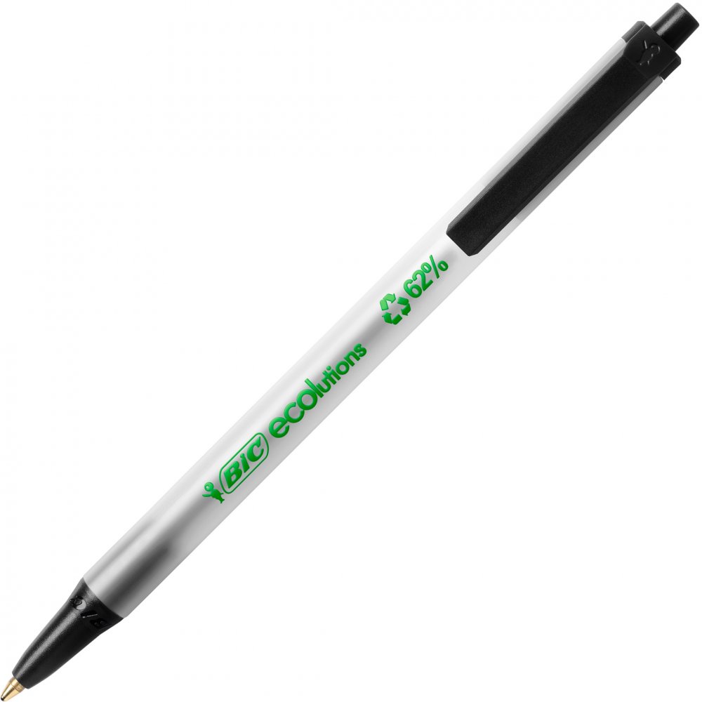 Długopis automatyczny Bic, Ecolutions Clic Stic, 1mm, czarny