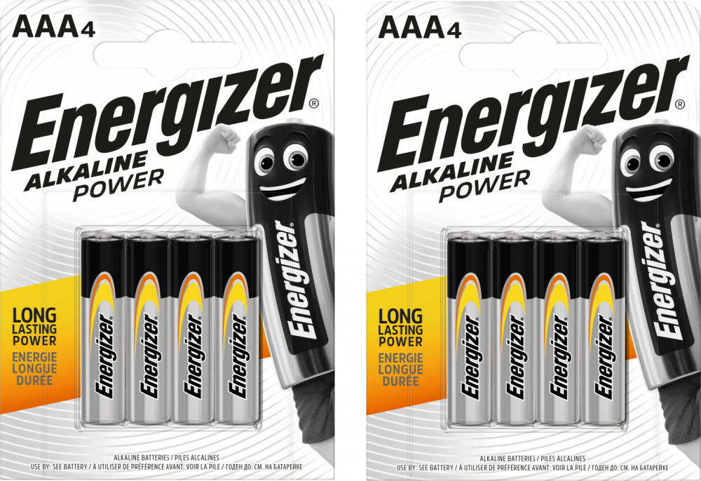 2x Bateria alkaliczna Energizer, AAA, 1.5V, LR03, 4 sztuki