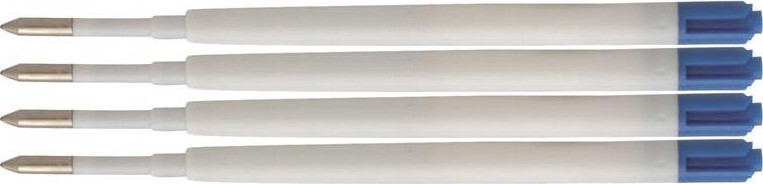 4x Wkład do długopisu MemoBe, 95mm, 0.7mm, 20 sztuk, niebieski