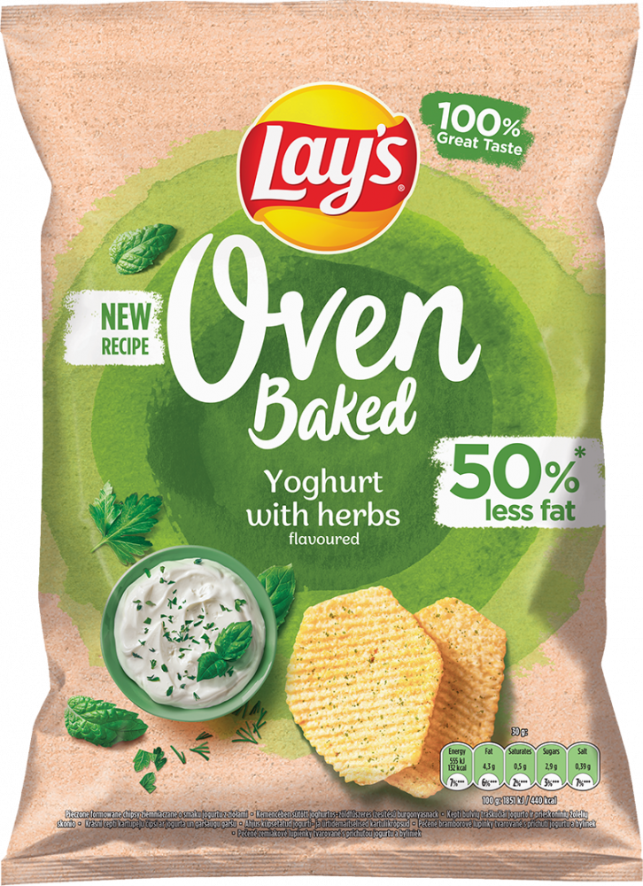 Chipsy Lay's Oven Baked Yoghurt with Herbs, jogurt z ziołami, 40g