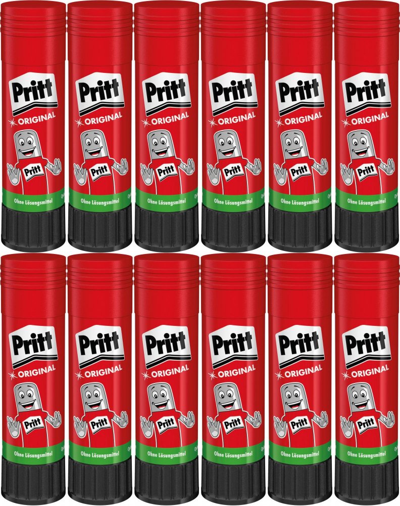 12x Klej biurowy Pritt, w sztyfcie, 20g