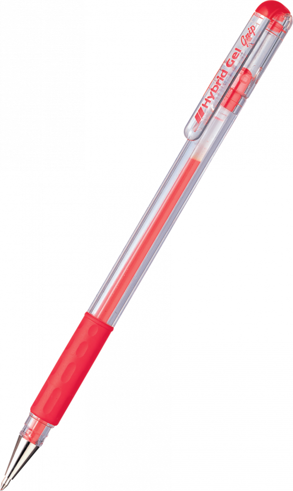 Długopis żelowy Pentel, K116, 0.6mm, czerwony