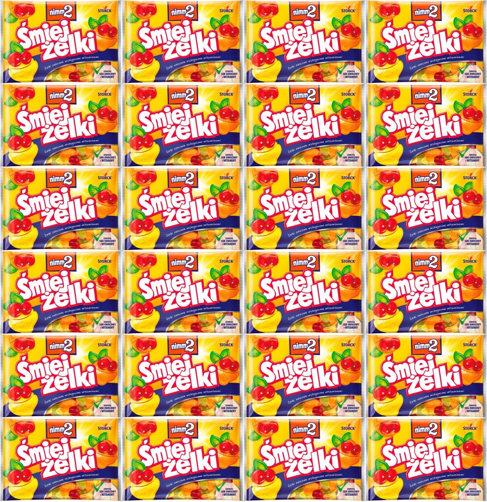 24x Żelki Śmiejżelki Storck Nimm 2, mix smaków owocowych, 100g