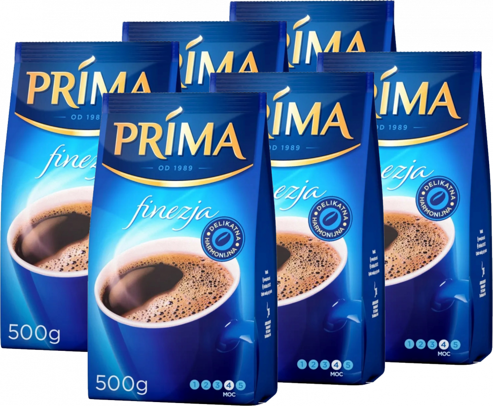 6x Kawa mielona Prima Finezja, 500g