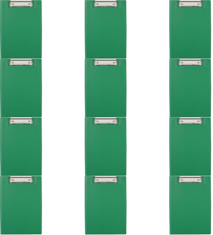 12x Clipboard Biurfol, z okładką, A5, zielony