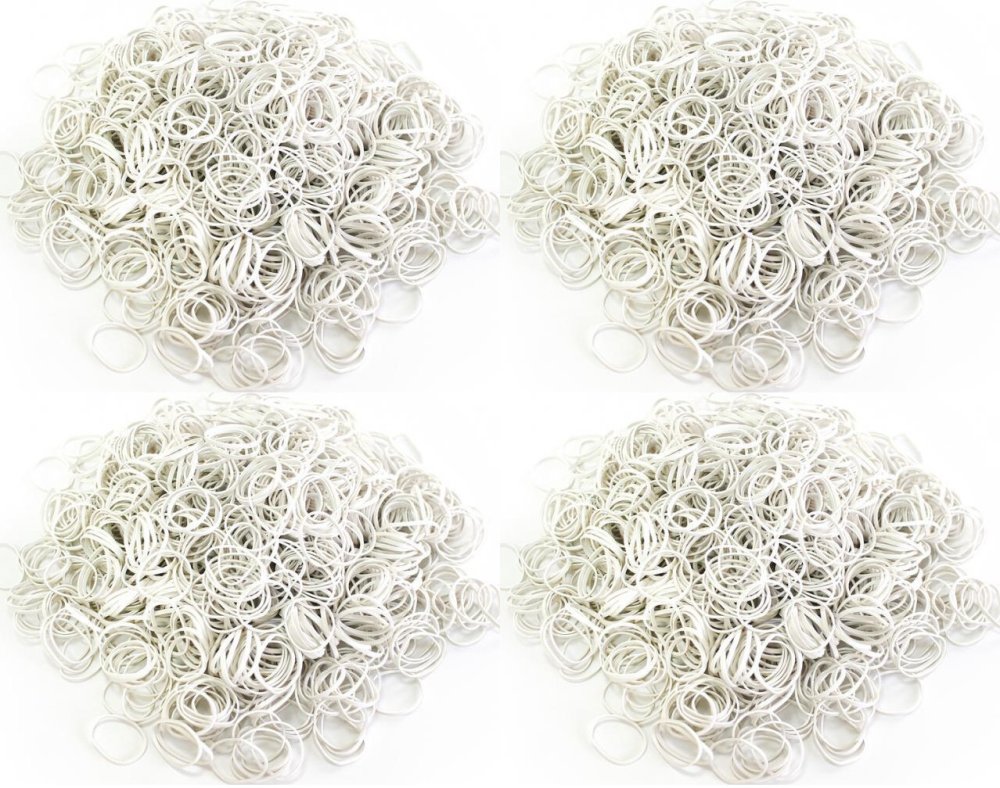 4x Gumki recepturki Emerson, 40mm, 1kg, biały