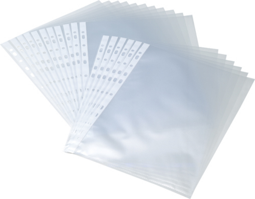 3x Koszulki groszkowe D.Rect Maxi, A4+, 240x305mm, 100μm, 25 sztuk, transparentny