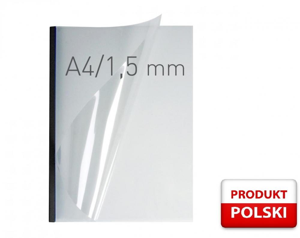 Okładka kanałowa easy Cover Double Semi Matt Opus, A4, 1.5mm, do 15 kartek, czarny