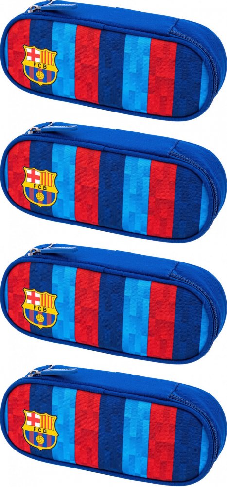 4x Piórnik szkolny Astra FC Barcelona, saszetka, bez wyposażenia