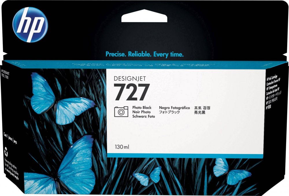 Tusz HP 727 (B3P23A), 130ml, photo black (czarny)