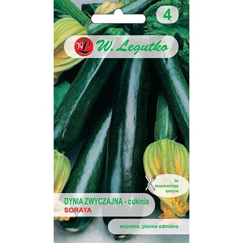 1 pac, Dovlecel zucchini Soraya - Semințe: Mod de ambalare: 2 g